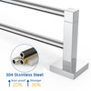 RUACQ Double Towel Bar, 24 Inch Towel Racks for Bathroom