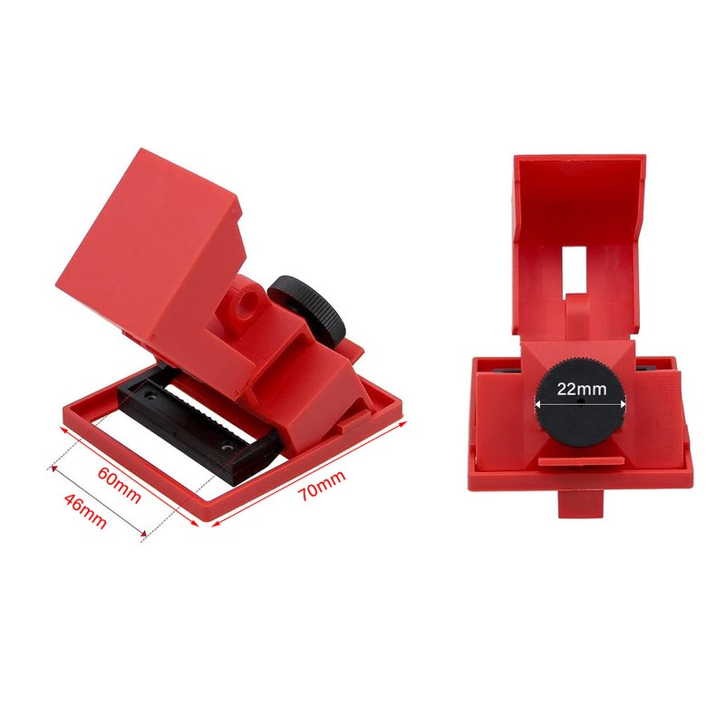 4Pcs Circuit Breaker Lockout Device Set Clamp On Single Pole