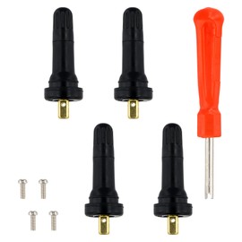Valve for Sensor, Pack of 4 Rubber Valve Replacement, Explosion-Proof, Tyre Pressure Sensor Tyre Pressure Monitoring System, Tyre Valve Stems, TPMS Sensor Valve Stem, Valve Inserts for Car