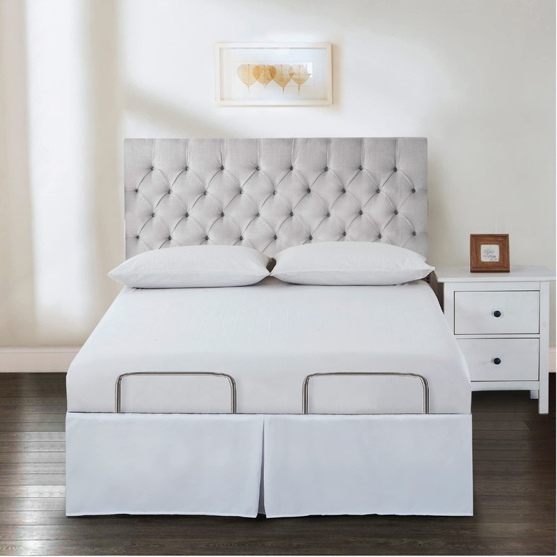 Bed Maker's Wrap-Around Microfiber Bed Skirt for Adjustable Beds, Tailored