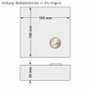 Square Acrylic Block 100 x 100 x 30 mm Transparent,
