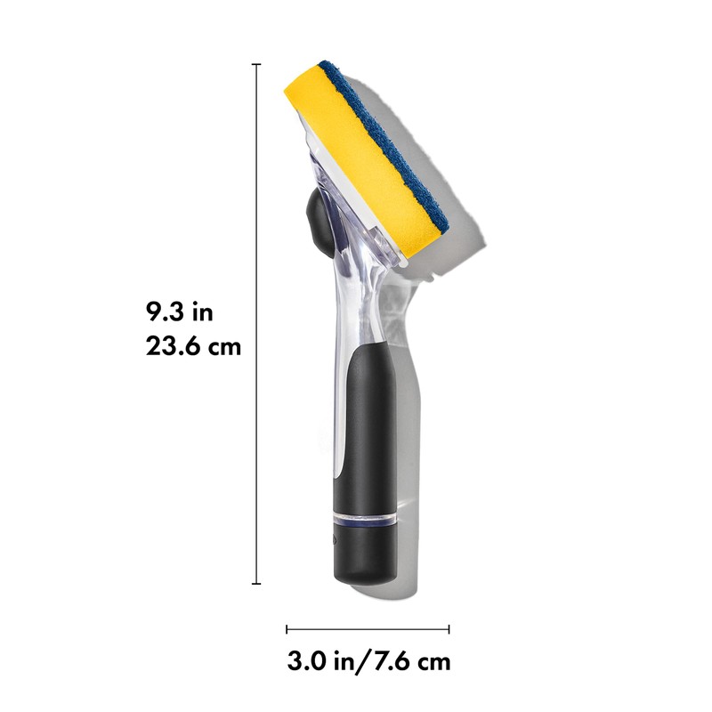 OXO NEW Good Grips Soap Dispensing Dish Scrub​, Yellow