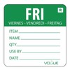 Hygiplas Removable Day of the Week Label - Friday (Pack