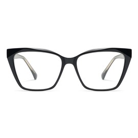 AMOMOMA Cat Eye Reading Glasses for Women,Trendy Square Womens Readers AM6147C1 3.0
