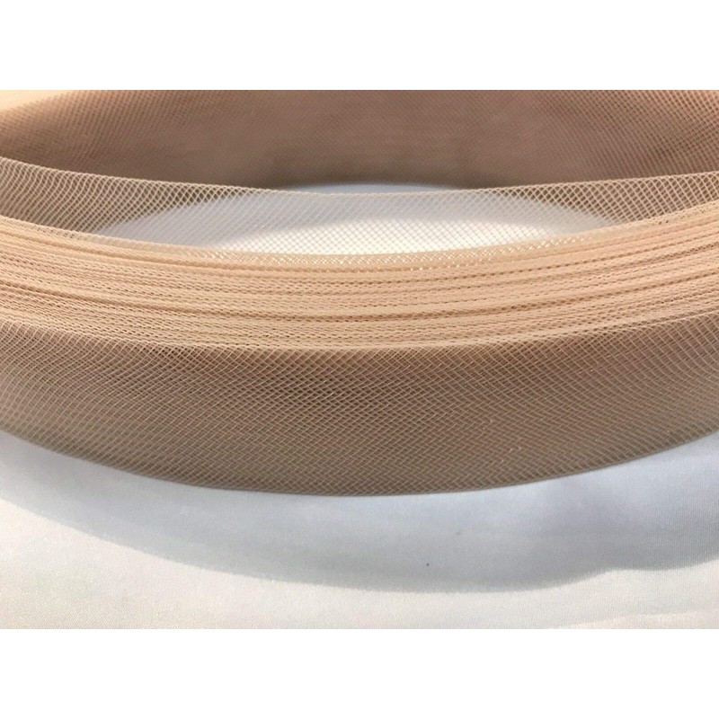 10 YARDS-2 INCHES STIFF NUDE CRINOLINE HORSEHAIR BRAID TRIM-BRIDAL-DECORATIONS
