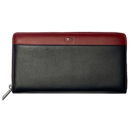 RICCARDO FERDUCCI Ladies Wide Wallet RFID 073-Marine-Red, Navy red, M, Minimalist