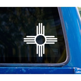 Oracal Zia Symbol vinyl sticker decal new mexico state flag sun