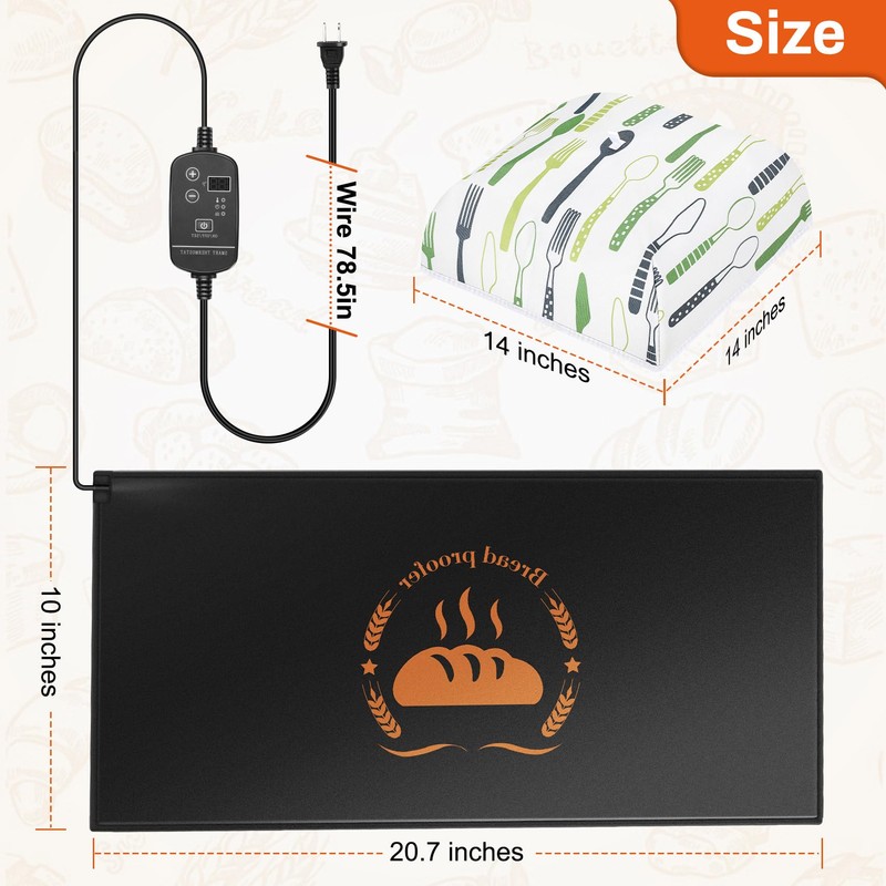 Sourdough Heating Mat Dough Proofing Box Fahrenheit, 59°F - 140°F
