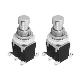 Create idea 2 Pieces Electric Guitar Effect Pedal Switch Bypass Replacement Part ON/ON 6Pin DPDT Rast Stomp Foot Switch AC 250V/2A 125V/4A