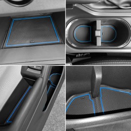 MOCHENT Cup Holder Insert for Subaru Crosstrek 2023 2022 2021 2020 2019 2018 and for Subaru Impreza 2017-2023 Center Console Mat Non-Slip Door Pocket Liners Interior Accessories(Blue)