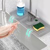 Faucet Mat for Kitchen Sink [5°Slope Fast Self-draining] Bathroom Kitchen
