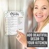 Hadley Designs Greenery Weekly Dinner Menu Board For Kitchen-Magnetic Meal