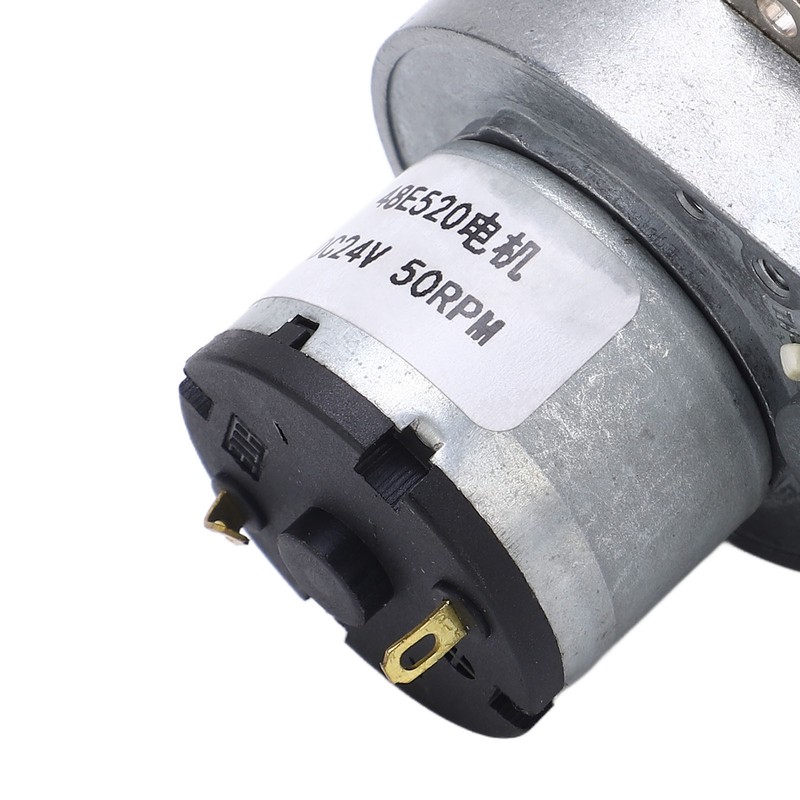 Gear Motor DC 24V 50RPM Speed Reduction Geared Motor Alloy