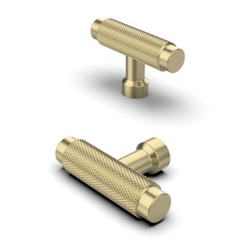 FURNIWARE Pack of 10 Drawer Knobs Gold Knurled Cabinet Knobs Cupboard, Furniture Cupboard Drawer Cupboard Dresser Handles and Knobs for Kitchen Dresser Drawer Bathroom