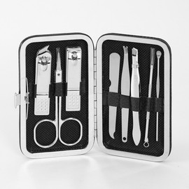 8-Piece Nail Clipper Set Set (Black)/Restock 2ea