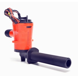 Amarine Made 12v 800gph Livewell Pump for Boat - 4.0A Submersible Cartridge 90-Degree Aerator