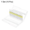 sourcing map 10pcs PCB Drill Bit Set 1/8" Shank 1.2mm