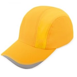 BLUECHOLON Trekking Hat Running Mountaineering Hiking Adjustable Closure Microfiber Men Hat Women Hat, Yellow (amarillo fluoro)., 60