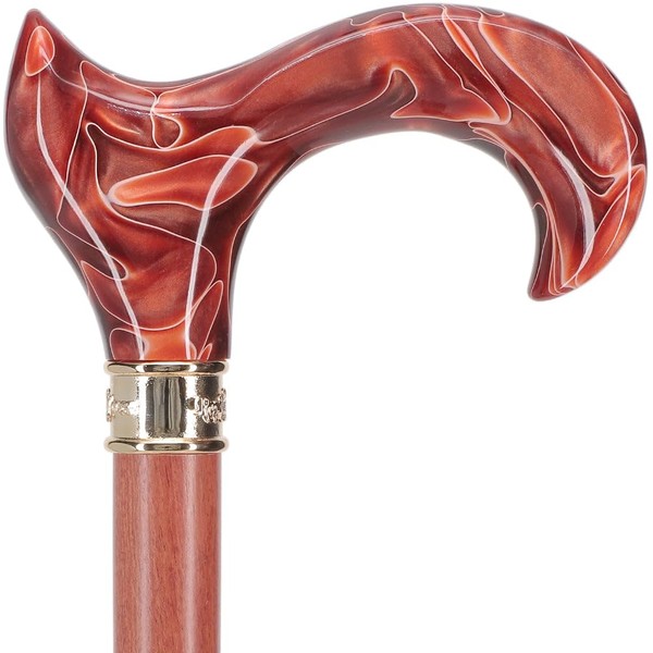 Royal RC Canes Hand-Specific Vivid Sunset Walking Cane Pearlescent Ergonomic