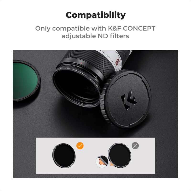 Filter Cap for 77mm k&F Concept Variable ND Filters Soft