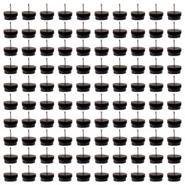 Aililong Hundred Pieces Felt Non-Slip Nails Chair Furniture with Non-Slip Noise Reduction Floor Protection Diameter 22 mm Brown Colour