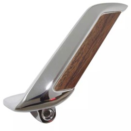 OVAL INDUSTRIES 1965 1966 FORD MUSTANG DELUXE INTERIOR DOOR HANDLE W/ WOODGRAIN LH #65F-81151-M