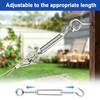 M5 Turnbuckle Rope Wire Tensioner Kit,100ft 1/16