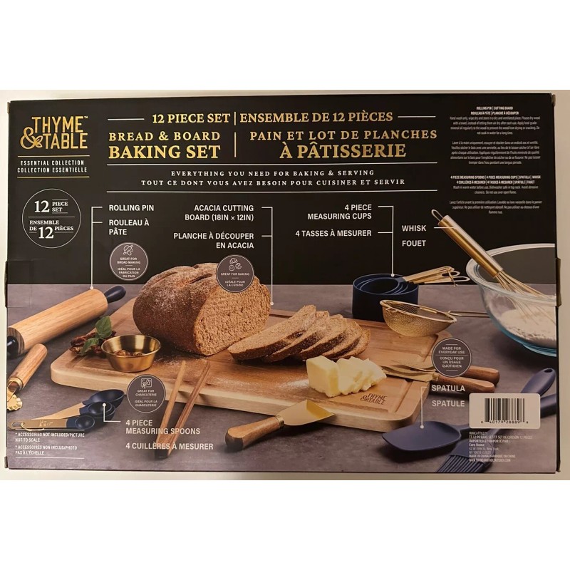Thyme And Table 12 Piece Bread Baking Set NIB With