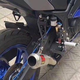 R3 MT 03 25 Motorcycle Rear Pedal Modified Exhaust Bracket For YZFR 25 3 YZFR25 2014-2023 YZFR3 2015-2023 MT03 2015-2023 MT25 2015-2023 Exhaust Bracket