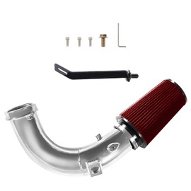 PUZZLEDEER Cold Air Intake Kit fit for 2007.5-2012 for Dodge Ram 2500 3500 6.7L Cummins Diese Sliver and Red