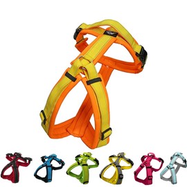 Hakusan Zero Harness, Burden Reduction, Dog Harness, Adjustable Size, Easy to Put on and Take Off, Reflective Material, Lightweight, Breathable, Handle, Nameplate, S Size, Orange x Yellow