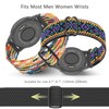 Wizvv 18 mm Braided Loop & Elastic Nylon Wristband, Compatible