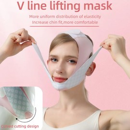 Reusable V Line Lifting Mask,Double Chin,Chin Strap for Sleeping,Chin Mask.(L)