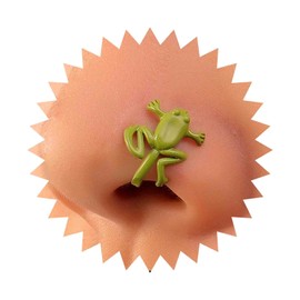 Cimenexe Gothic Nose Ring Silver Frog Nose Cuff Ring Frog Not Piercing Nose Ring Tiny Frog Nose Ring Hoop Jewellery for Women and Girls Gifts, Stainless Steel, No gemstone