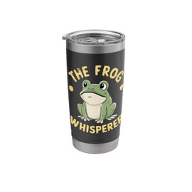 The Frog Whisperer Cute Bullfrog Graphic Boys Girls Kids Stainless Steel Insulated Tumbler