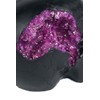 Nemesis Now Geode Skull Figurine 17cm, Resin, Black, Purple