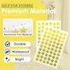 Tehttz 1800Pcs Gold Star Stickers, 30 Sheets Tiny Holographic Foil
