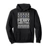 Bellevue Christian Vikings Logo Merry Christmas Ugly Sweater Pullover Hoodie