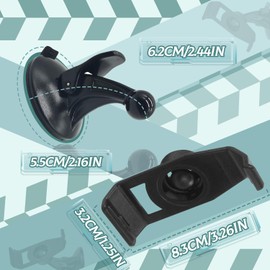 WALWAL Car Windshield Suction Cup Mount Holder Cradle Compatible for Garmin GPS Nuvi 2XX Series(200 200W 205 205W 250 250W 255 255W 260 260W 265T 265WT 270 275T 465T)