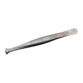 Aven 18201USA Pattern 35A Straight Broad High Precision Tweezer, Stainless Steel, 4-3/4" Length