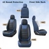 Coverado Car Seat Covers Full Set, Seat Covers for Cars,