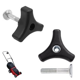 2 Stück Universal-Rasenmähergriff Rasenmäher Flügelmutter Schraube Bolzen Dreieck Griff Knauf Mutter Schraube für Rasenmäher-Maschine