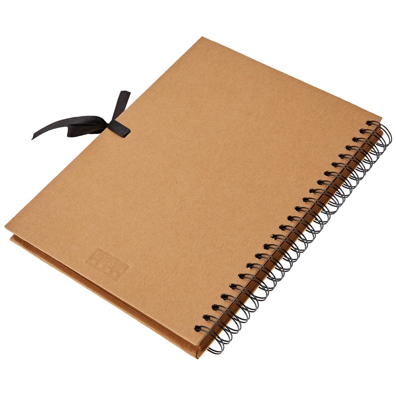 Artemio Scrapbooking Spiralalbum A4 Kraft, Kraftpapier, 23,5 x 3 x