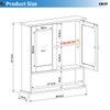 Panana Wall Mounted Bathroom Cabinet Wall Cabinet with 2 Mirrored