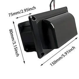 MACHSWON RV Camping Car Side Air Vent Ventilation Exhaust Fan 12V DC 25W