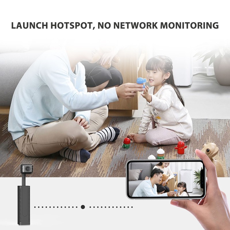 Retractable Surveillance Camera Wifi HD Portable Smart Remote Wireless Video