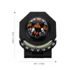 Yardwe Car Decoration Car Dash Compass Abs Black Car Compass