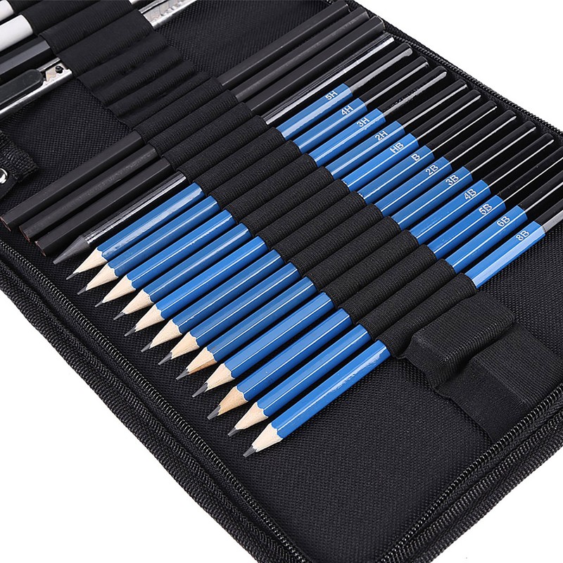 33pcs H&amp;B Sketching Pencils Drawing and Sketch Kit Set with