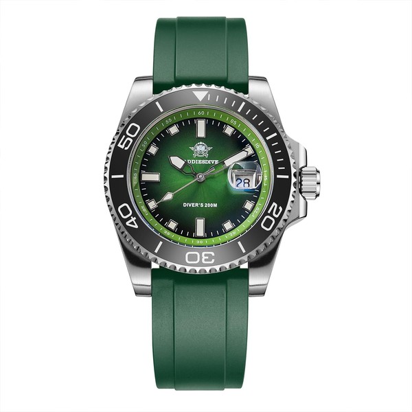 ADDIESDIVE Mens Dive Watches Quartz Analog Date Window Screw Down