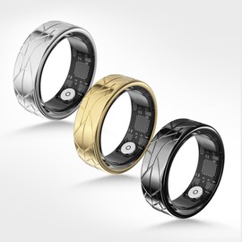 Smart Ring - Bluetooth Fitness Tracker Ring for Women Men Health Ring w/Heart Rate Blood Oxygen Sleep Monitor Photo Taking Short Video Browsing Ring, Black #11